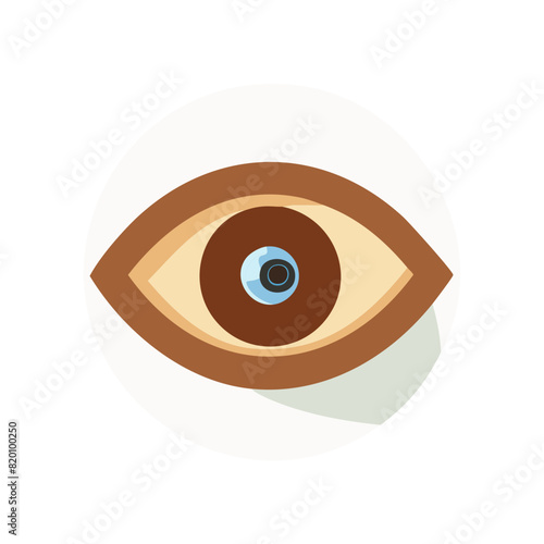 light brown almond eyeball shape with hints of blue