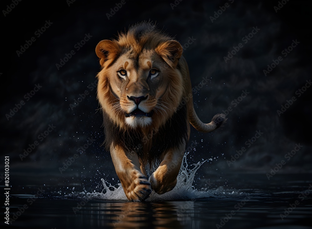 lion on water lion on water