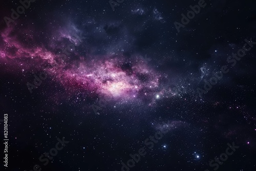 Colorful galaxy with vibrant colors and stars