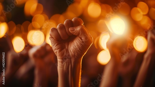 A Raised Fist in Solidarity © DMstock