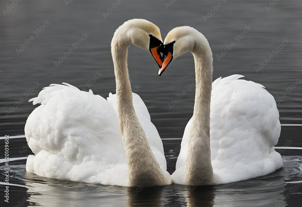 Obraz premium 2 Swans on a Lake