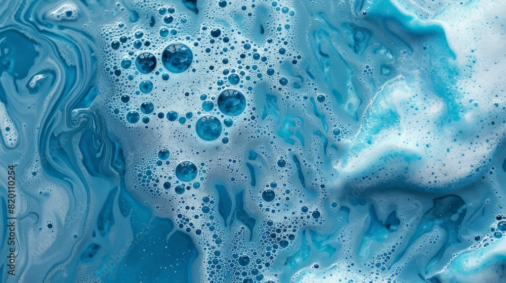 Drops- liquid foam. Fluid aqua- abstract pattern nature. Background- cleansing wash. Shampoo Drops- liquid foam. Fluid aqua- abstract pattern nature. Background- cleansing wash. Shampoo
