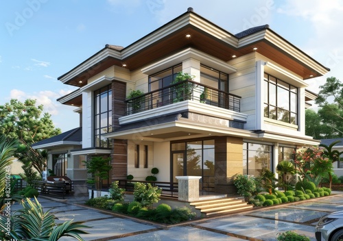 Wallpaper Mural Modern Villa Torontodigital.ca