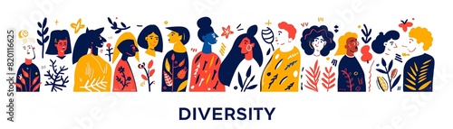 Celebrating diversity with wordmark design and cultural diversity elements