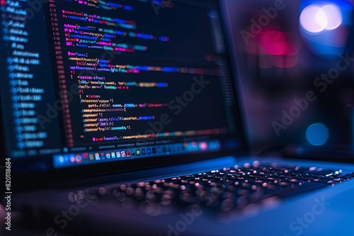 Code snippets and syntax highlighting examples demonstrating key concepts and language features in various programming languages, helping programmers learn new skills © SUPHANSA
