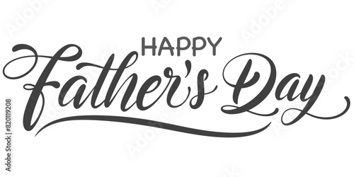 Happy father’s Day lettering . Handmade calligraphy vector illustration. father's day card