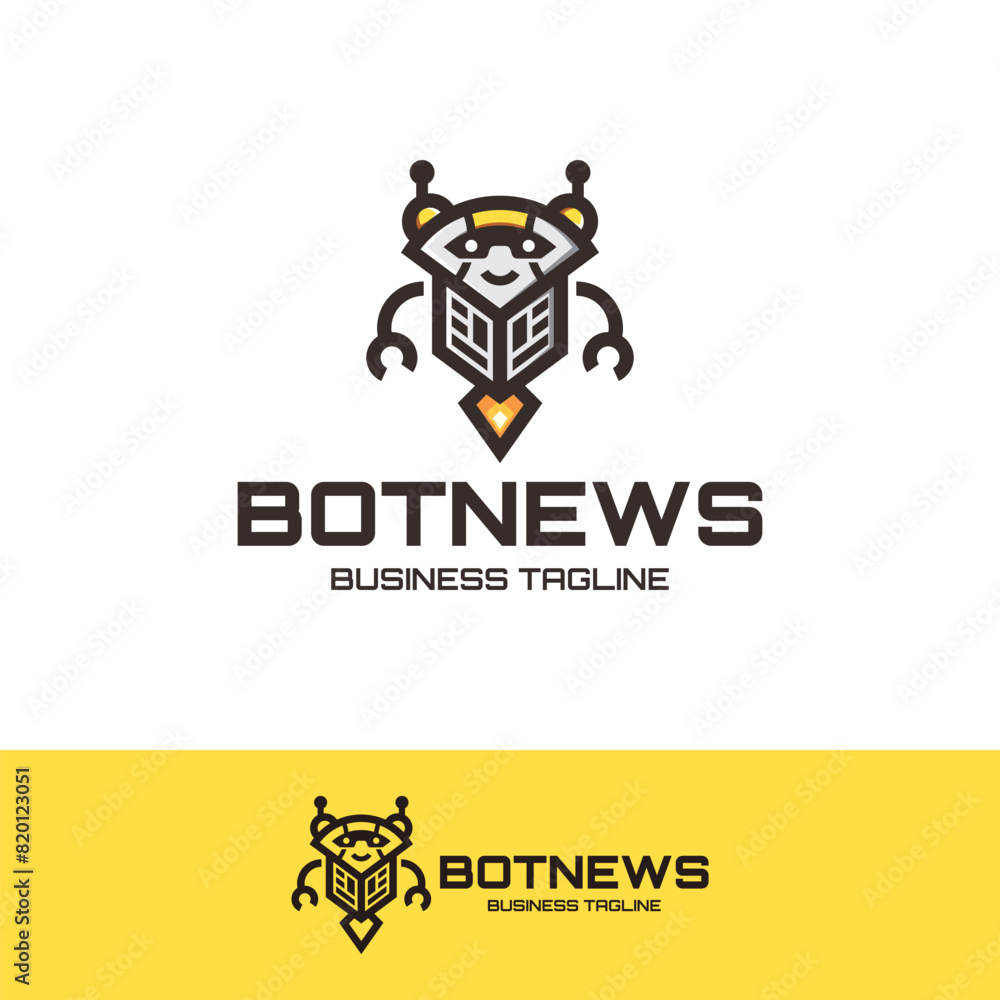 bot news logo vector bot news logo vector