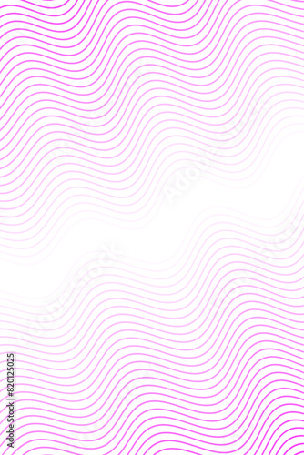 Abstract background with waves for banner. Standart poster size. Vector background with lines. Element for design isolated. Pink and white gradient. Brochure, booklet. Summer, spring. Valentine's Day