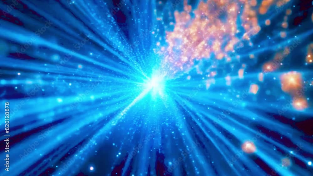 Animate pulses of blue light streaks radiating from a central point, creating an abstract heartbeat, 4K High-Quality Video Animate pulses of blue light streaks radiating from a central point, creating an abstract heartbeat, 4K High-Quality Video