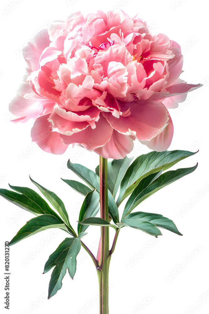 Pink peony isolated on transparent background Pink peony isolated on transparent background