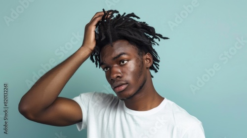 Young Man with Dreadful Hairstyle