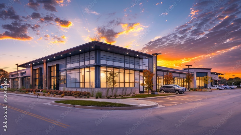 Commercial properties such as office buildings, retail centers, and industrial warehouses contributing to the economic vitality and growth of local communities