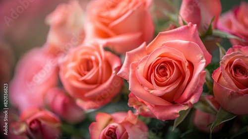 Rose bouquet captured in a lovely studio with natural light