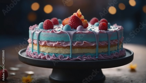 Anime Fondant Cake  Aesthetic Birthday Cake.