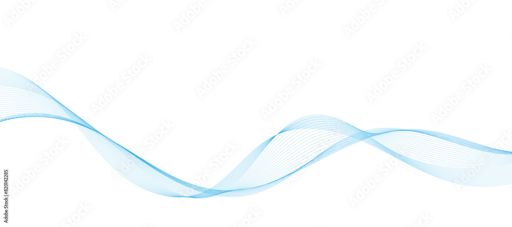 Obraz premium abstract blue wave banner
