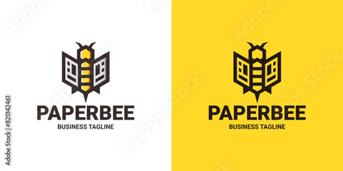bee document logo vector
