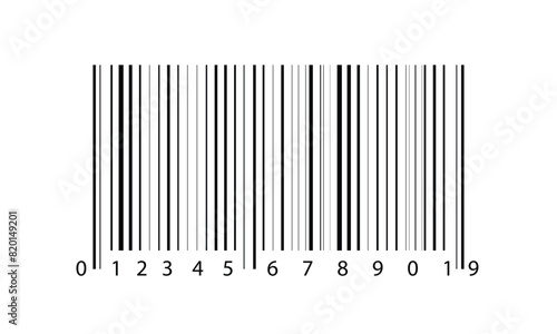 Universal product code. Barcode on transparent background © Baurzhan I