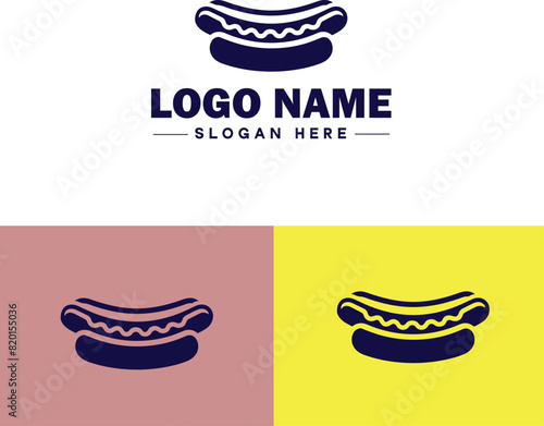 Wallpaper Mural hot dog icon Frankfurter Wiener Sausage flat logo sign symbol editable vector Torontodigital.ca