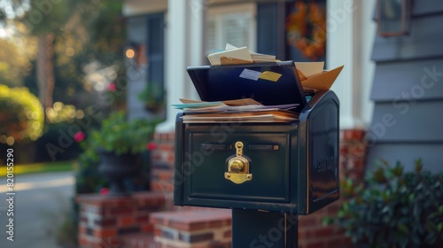 An Overflowing Residential Mailbox