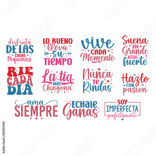 Latina Motivational SVG Bundle