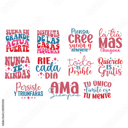 Latina Motivational SVG Bundle
