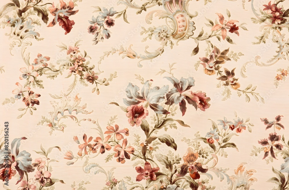 Beautiful floral background. Antique floral pattern