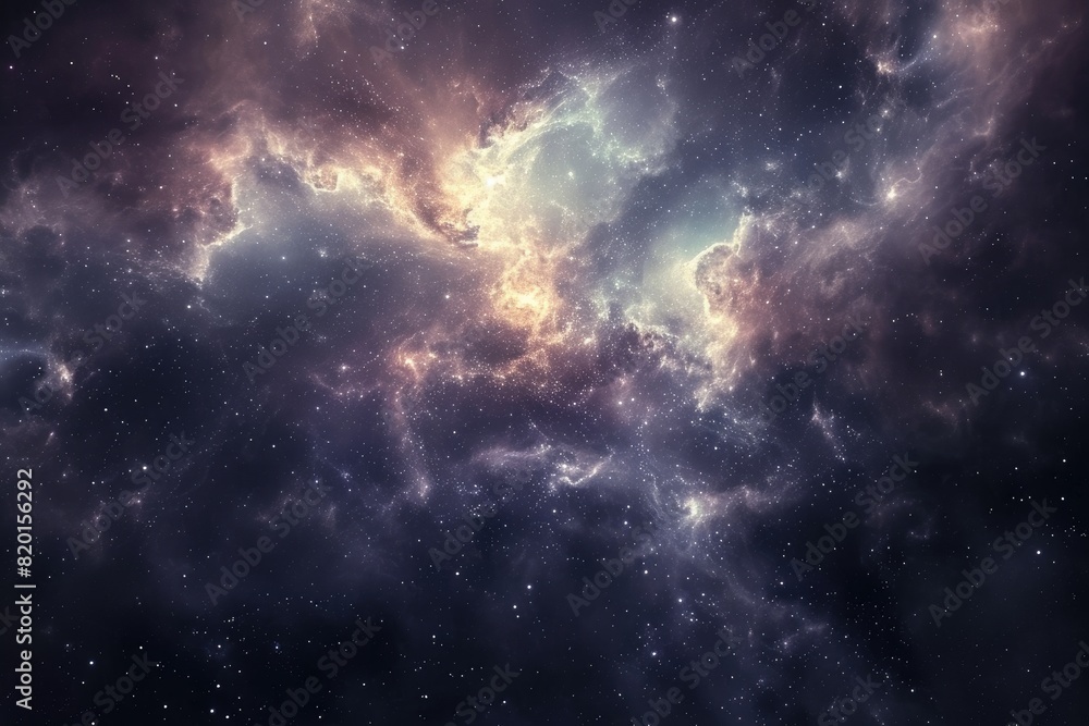 Colorful galaxy with nebulas and cosmic dust Colorful galaxy with nebulas and cosmic dust