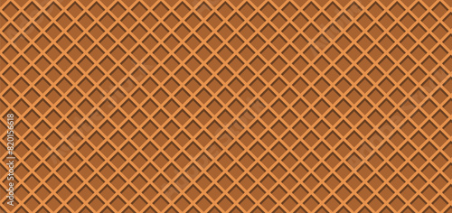 abstract background ice cream waffle background vector illustration seamless  pattern texture wafer.