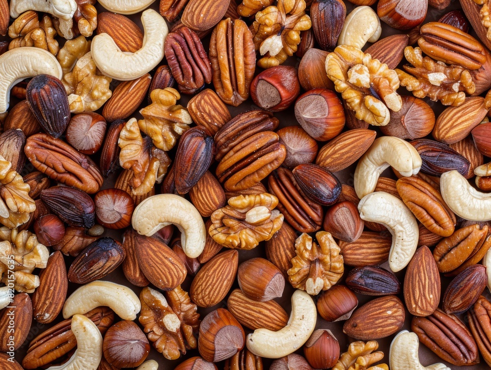 Indulge in Nature's Finest: A Vibrant Mix of Natural Nuts Indulge in Nature's Finest: A Vibrant Mix of Natural Nuts
