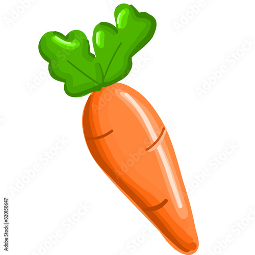 illustration of a carrot isolated