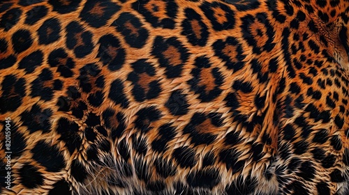 Abstract leopard fur background. The texture of the fur, natural or artificial.