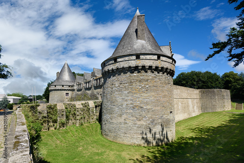 Quadro em tela Rohan castle in Pontivy, Brittany, France