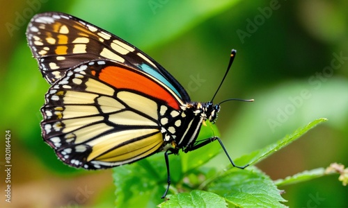 butterfly on a leaf 