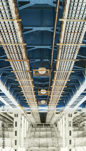 Engineering infrastructure of metal under the bridge