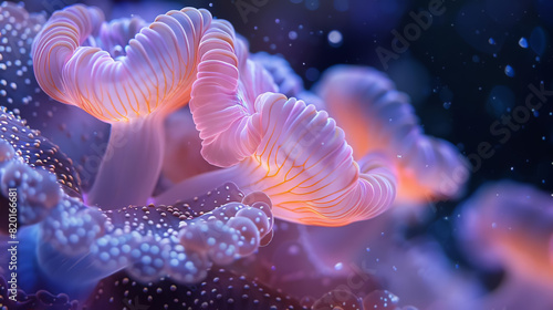 Anemone in Motion  Illustrate the gentle swaying of anemone tentacles in the current © Rona_65