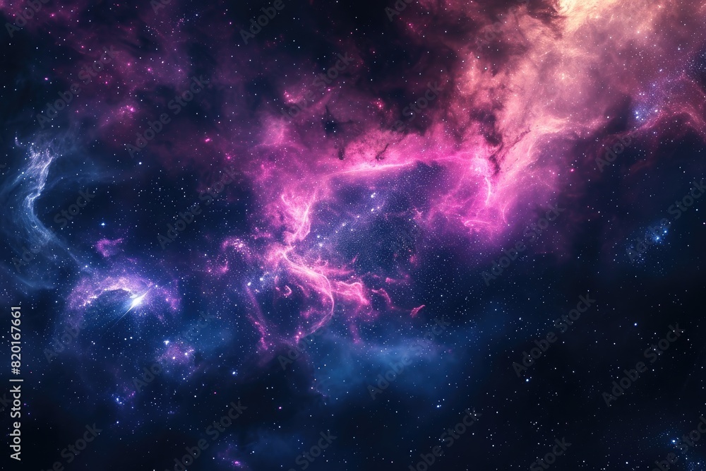 Amazing galaxy with nebulas and cosmic dust Amazing galaxy with nebulas and cosmic dust