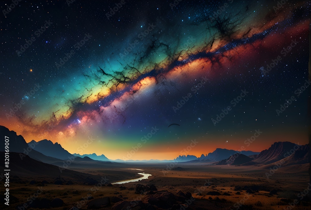 Fototapeta premium Northern Lights, spiritual growth