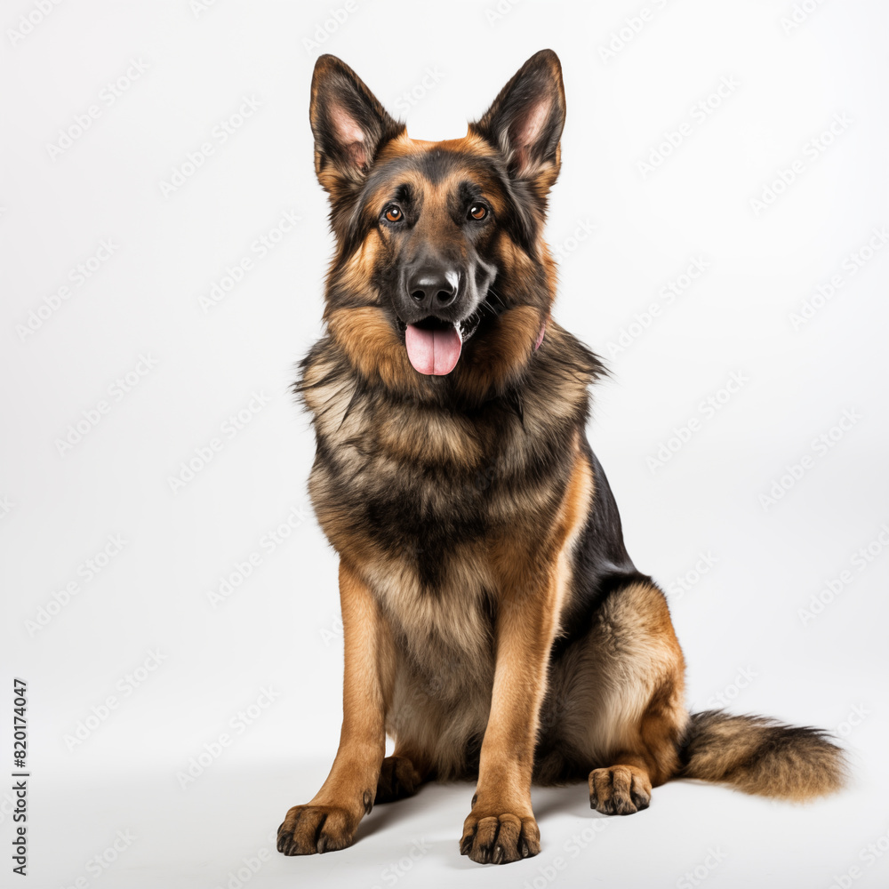 German shepherd dog isolated on white background German shepherd dog isolated on white background
