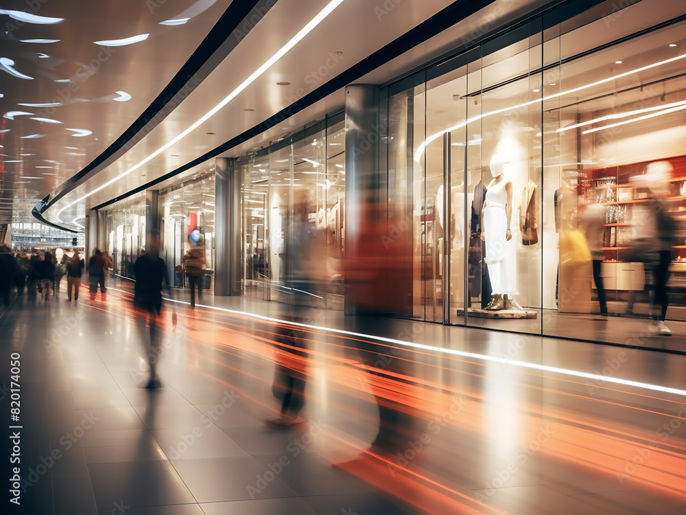 Shopping mall interior softly blurred for backdrop Shopping mall interior softly blurred for backdrop