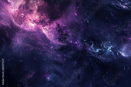 Amazing cosmic scene with vibrant colors photo