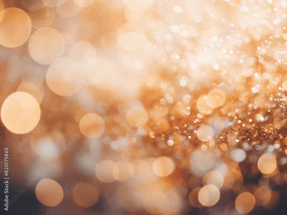 Fototapeta premium Bright backdrop: blurred white lights, shiny sparkles