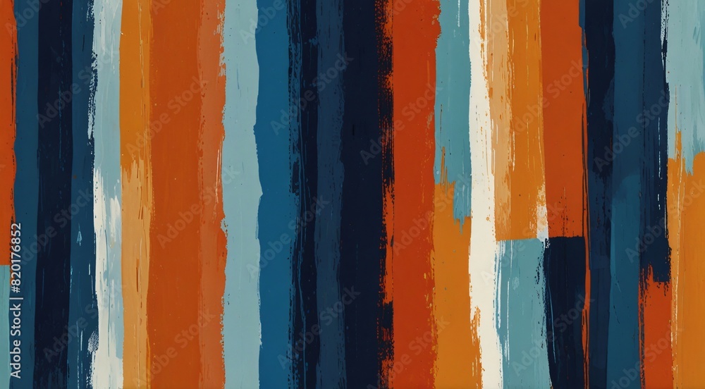 A vibrant abstract design featuring a mix of orange and blue hues.