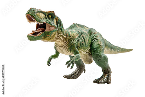 Dinosaur Toy with Dynamic Movements on transparent background. PNG