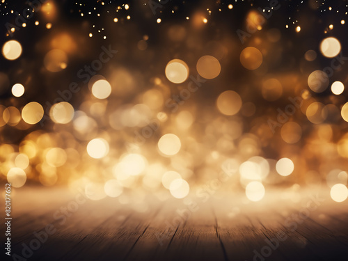 Light spots and bokeh combine for a festive Christmas background
