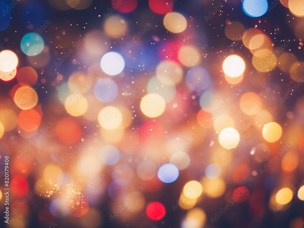 Abstract background dazzles with festive lights Abstract background dazzles with festive lights