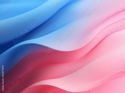 Abstract paper waves in pink and blue hues, set against pastel