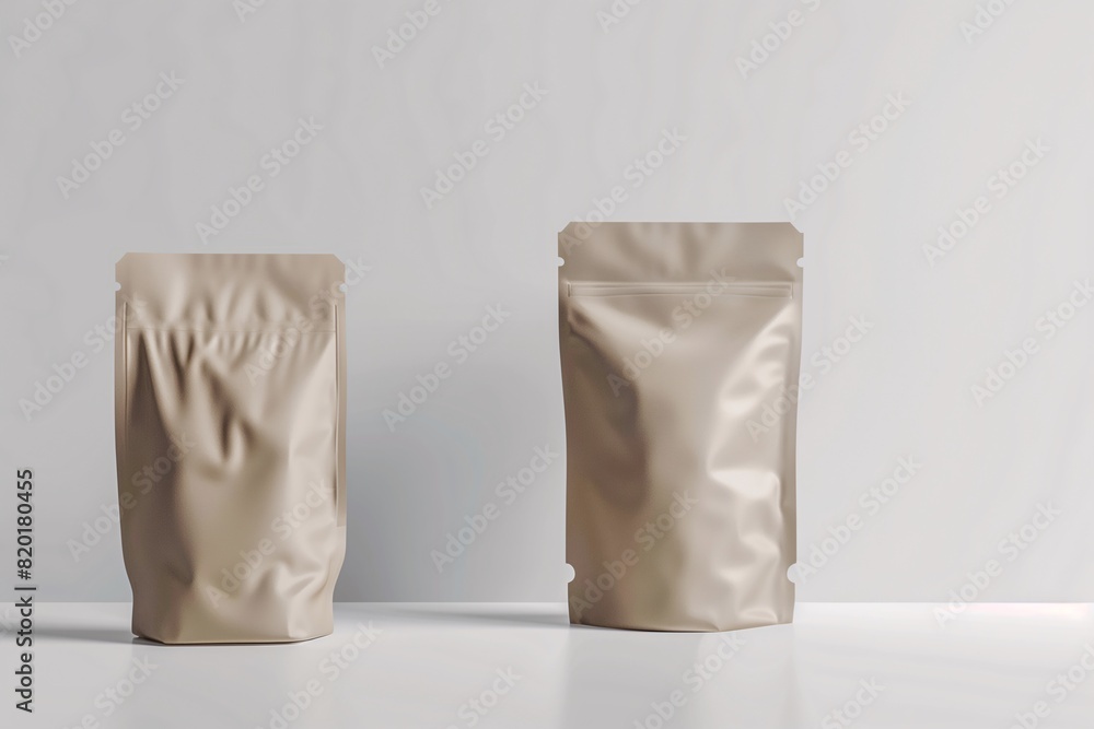 Various mockup containers on a white background for adding brand, logo, or design. Mockup image for product advertisement. Various mockup containers on a white background for adding brand, logo, or design. Mockup image for product advertisement.