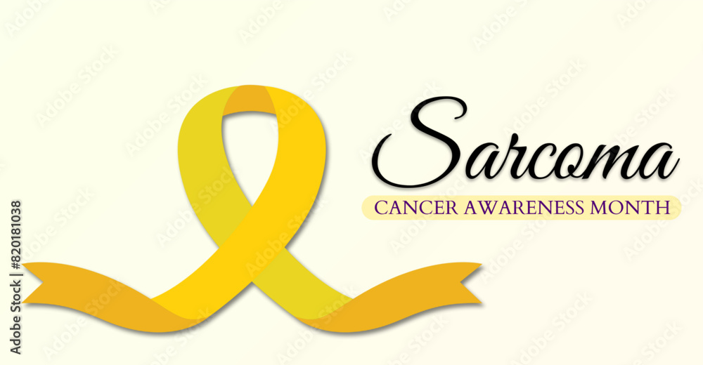 Obraz premium Sarcoma Cancer Awareness Month. Campaign or celebration banner