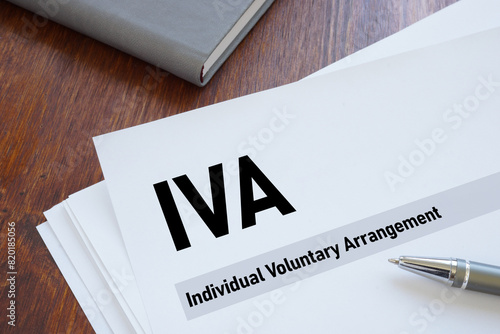 Individual voluntary arrangement IVA is shown using the text photo