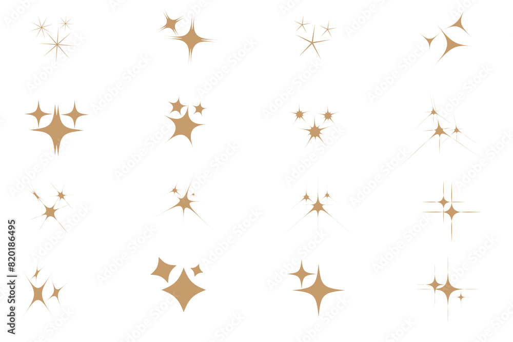 Set sparkle icon. Vector four-pointed star for logo, social media stories. twinkle stars. Set sparkle icon. Vector four-pointed star for logo, social media stories. twinkle stars.